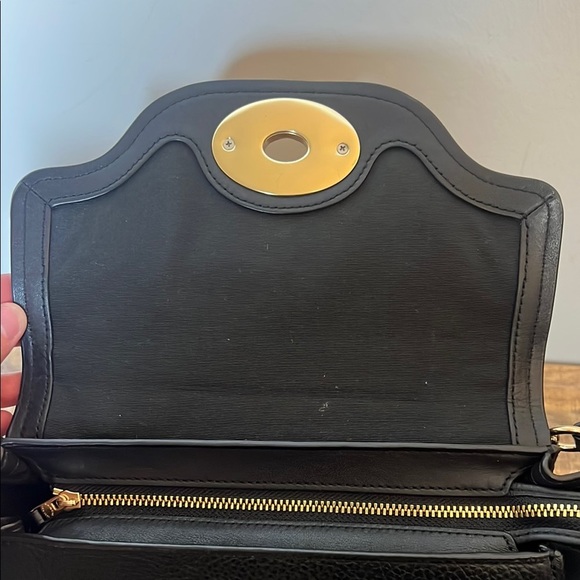 Coach Black Blake Flap Caryall Leather Satchel - Picture 10 of 16